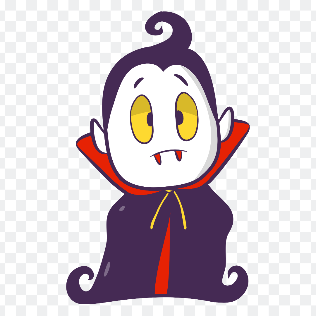 Cartoon vampire ghost png