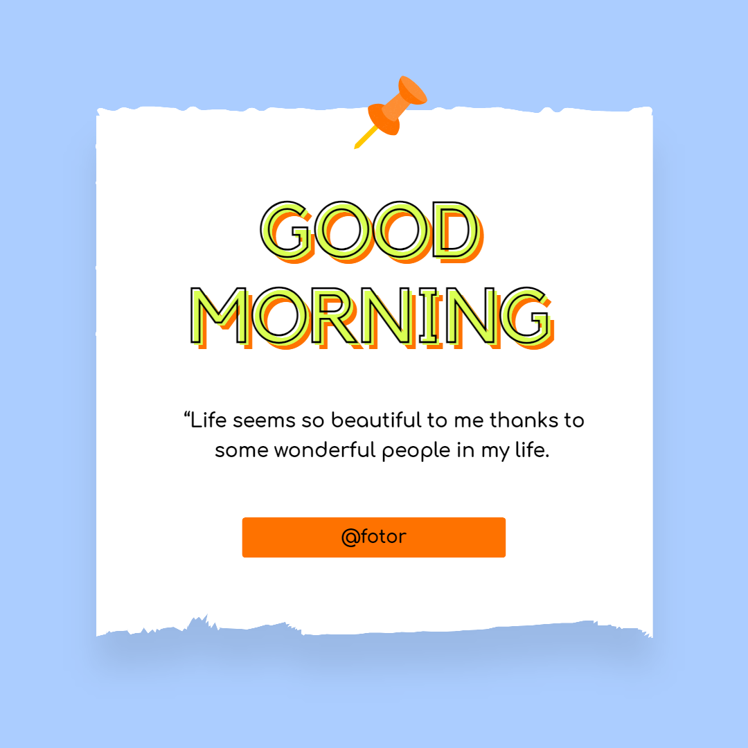 Make Good Morning Message with Photo for Your Loves | Fotor