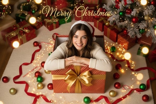 Surprised Christmas Card