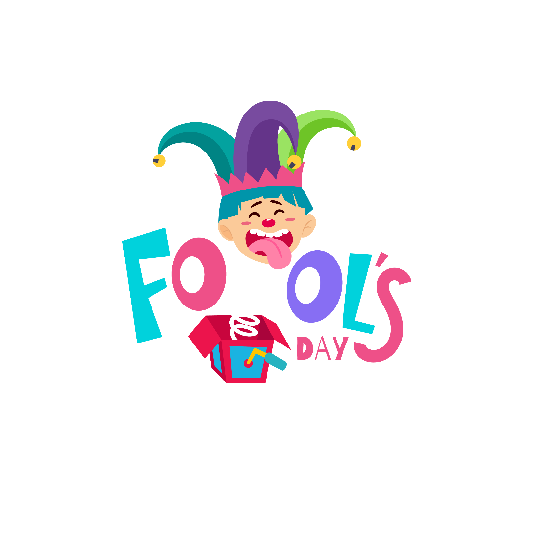 Clown in Gift Box | April Fools Backgrounds Bundle