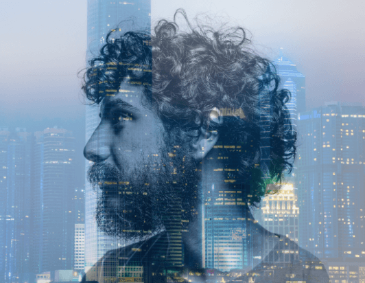 Exemple de photo en double exposition