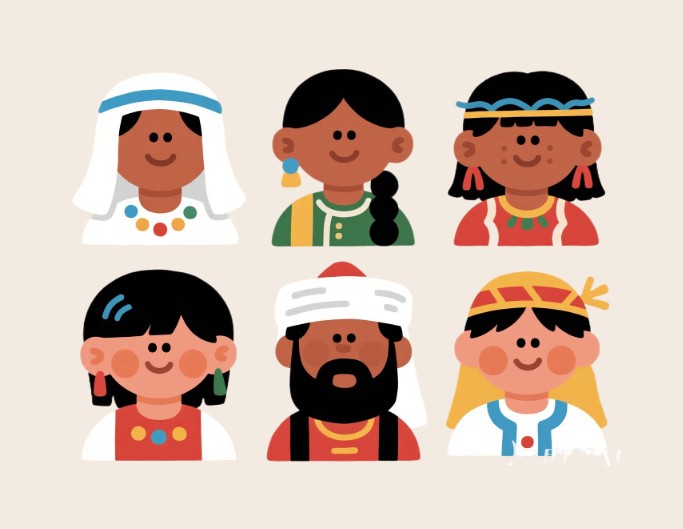 Flat cartoon style graphics