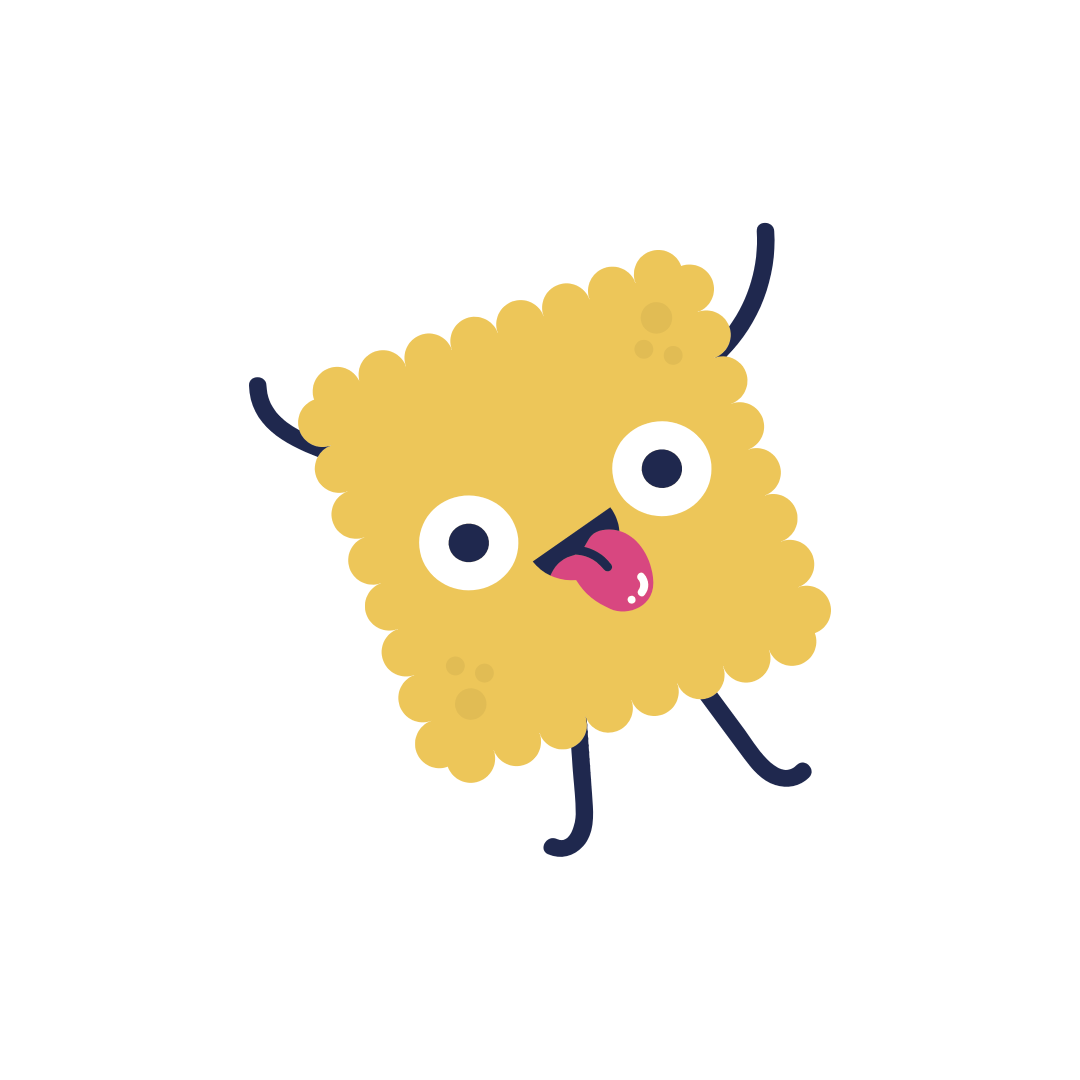 Funny tongue out biscuit clipart