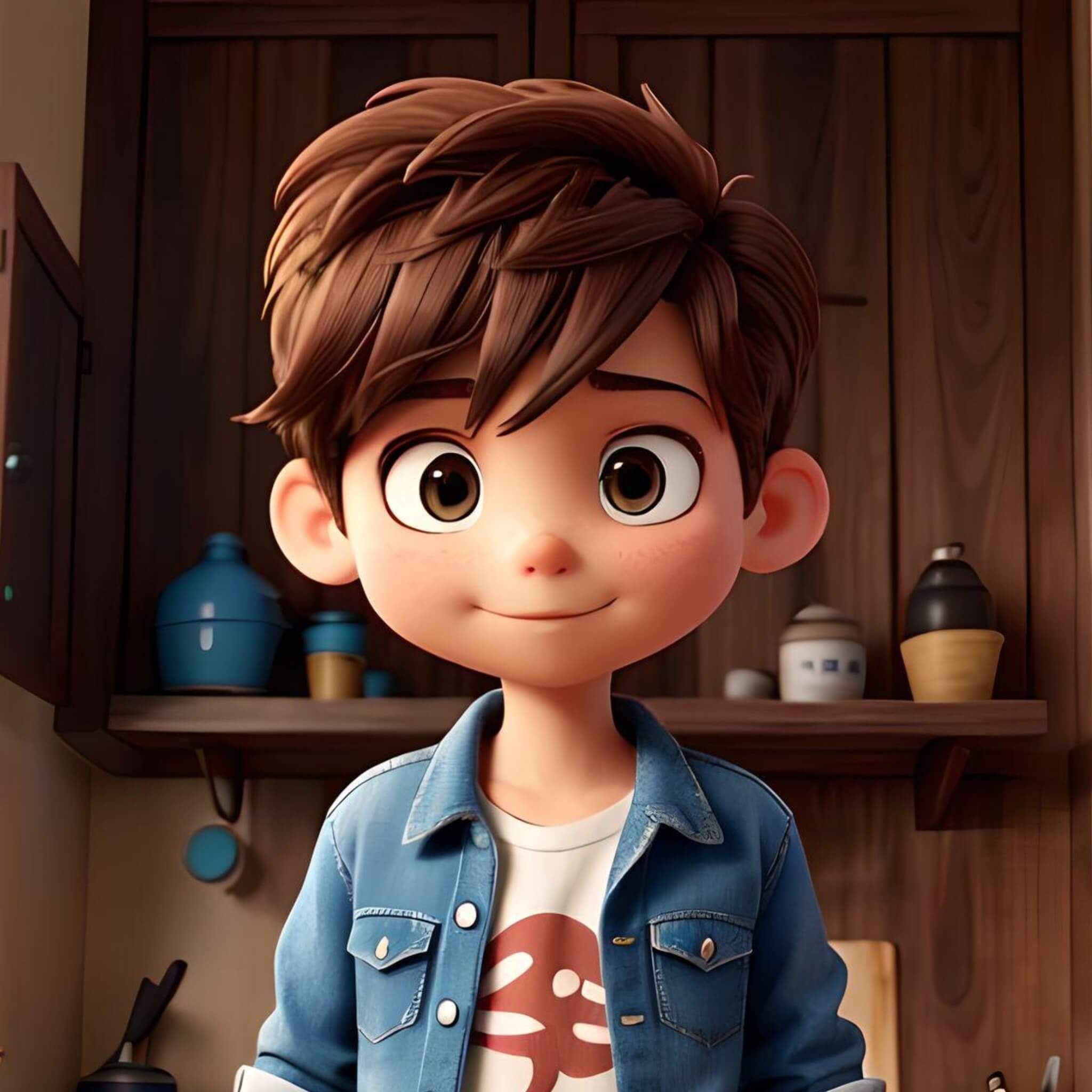 Générer un avatar IA en style 3D d’un garçon avec le générateur d’avatar IA gratuit de Fotor