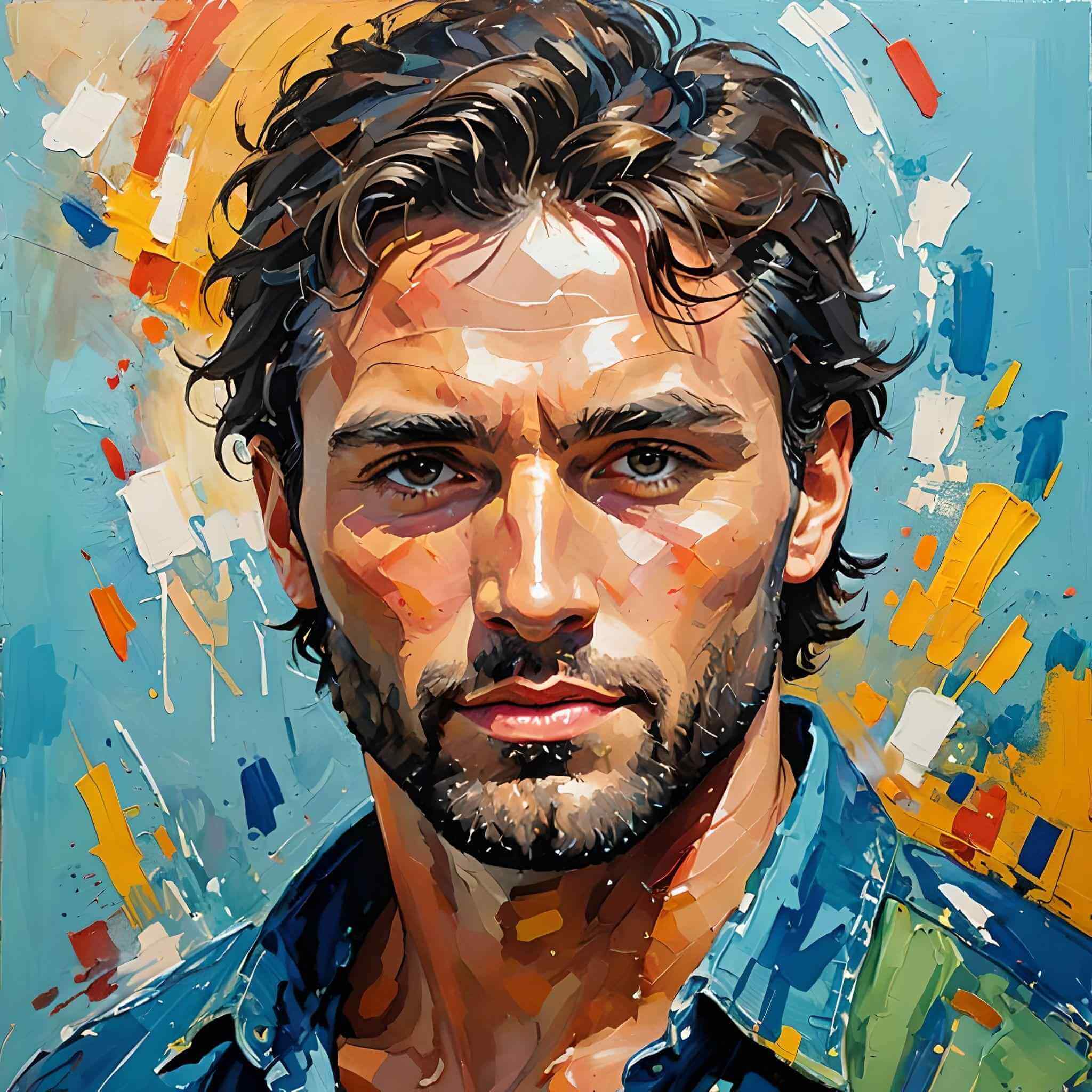 Générer un avatar IA d’un homme dans un style peinture à l’huile avec Fotor