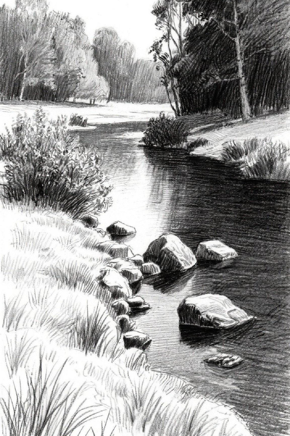 Generate river sketch