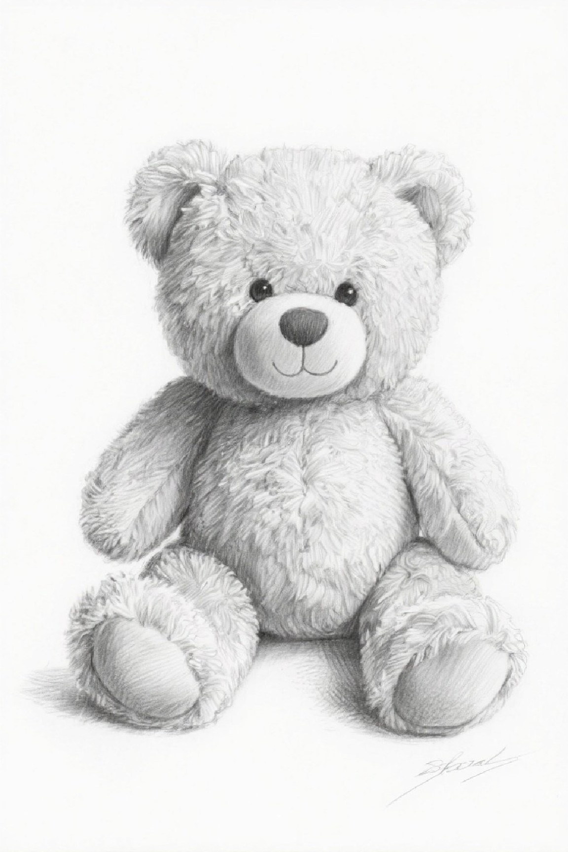 Generated bear toy sketch