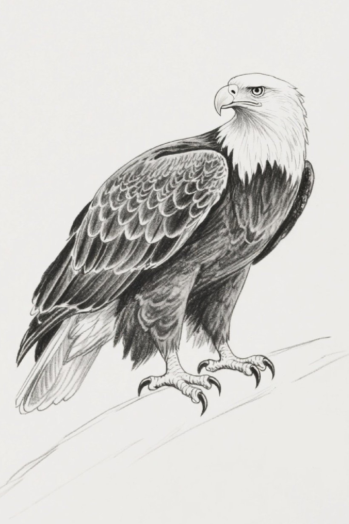 Generated eagle sketch
