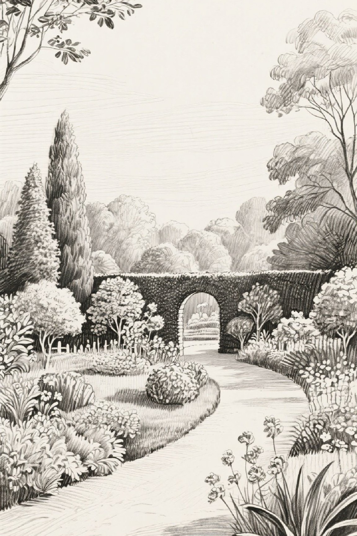 Generated garden sketch