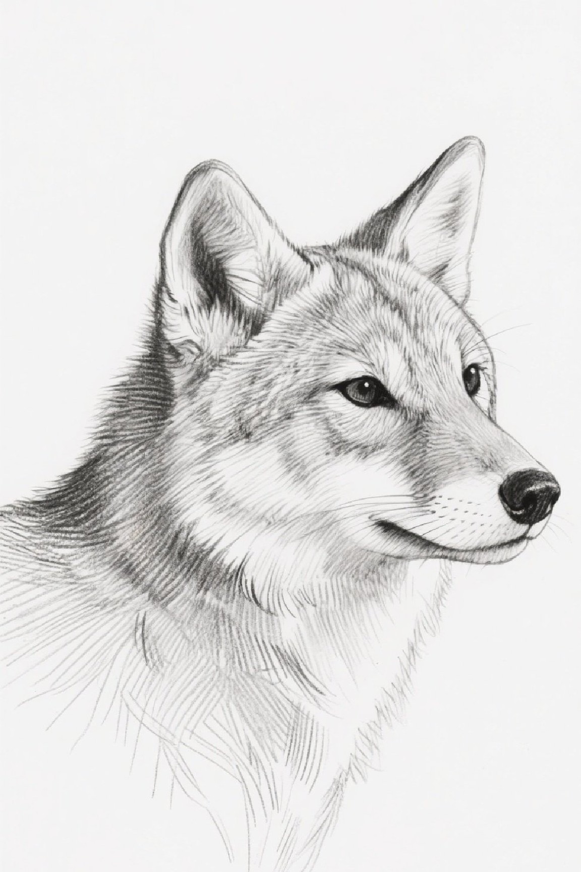 Generated wolf sketch