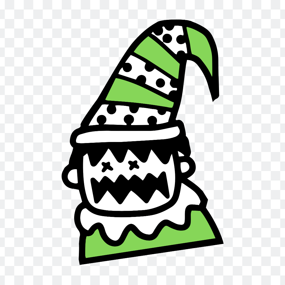 Green ghost cartoon png
