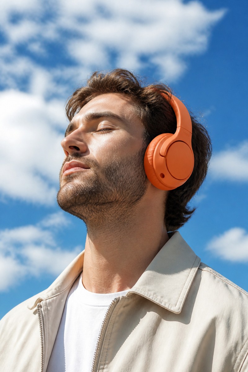Headphones lifestyle scene image