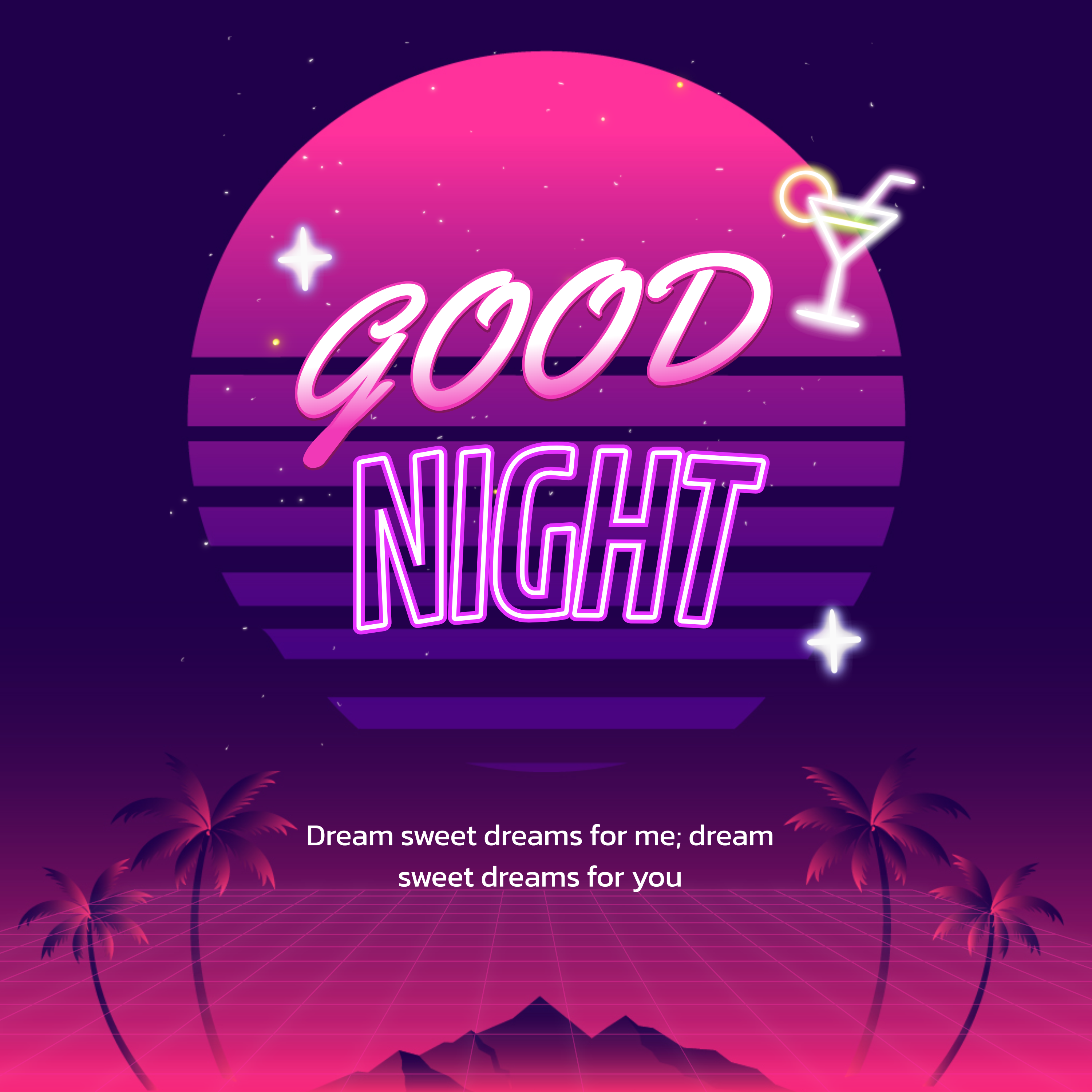 good night images with message