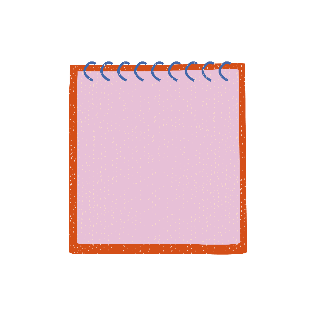 Pink notebook clipart