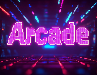 ピクセル風3D文字