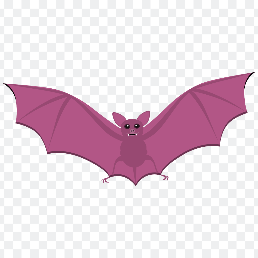 Purple colored bat png transparent