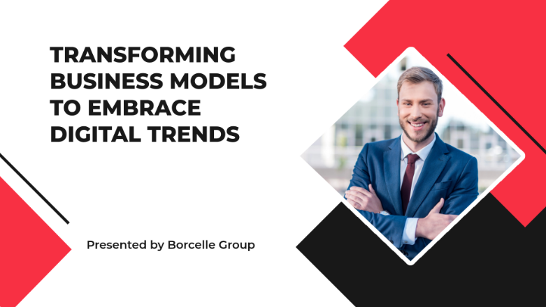 Red and black modern business report presentation