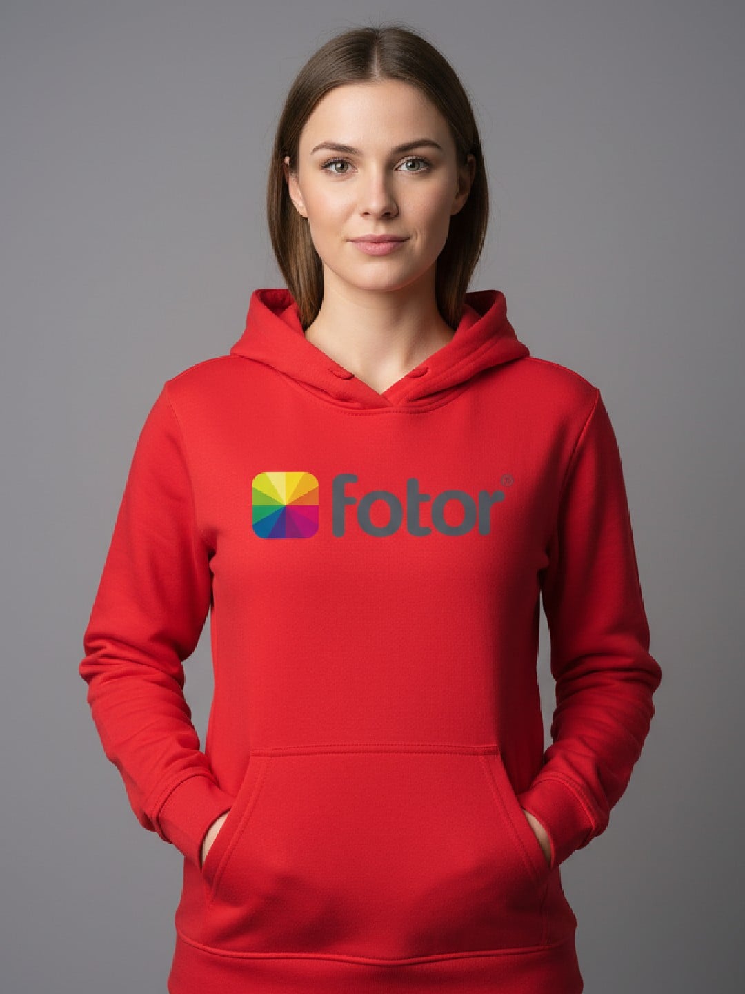 Roter Sport-Hoodie