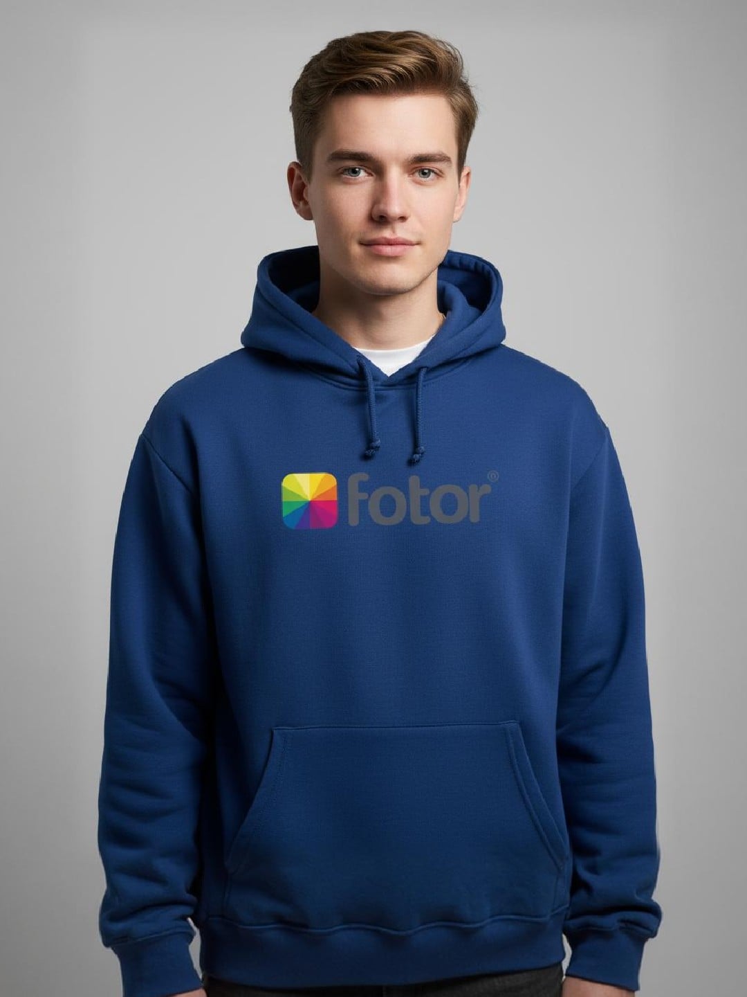 Königsblauer Hoodie