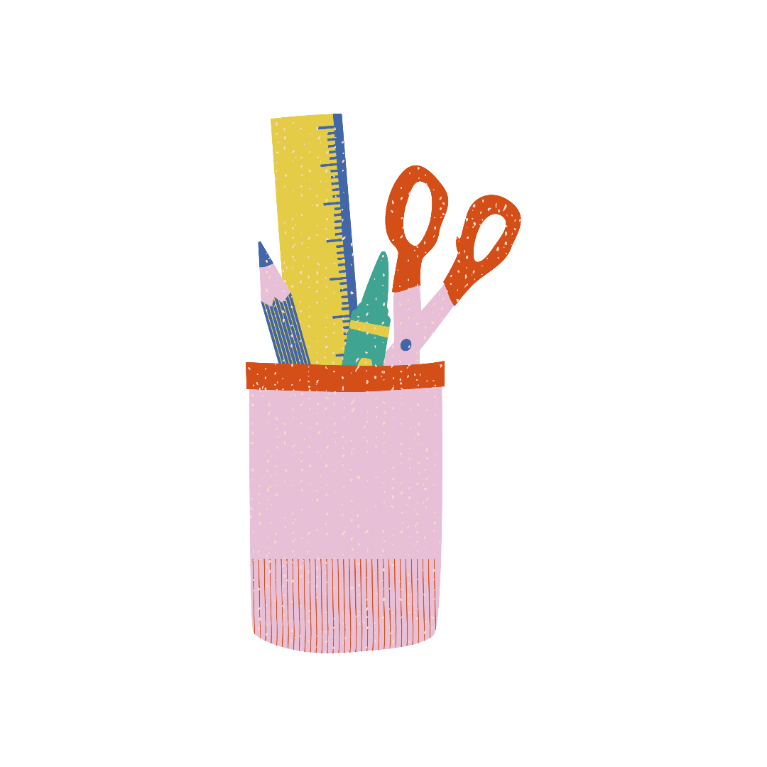 Stationary clipart for school