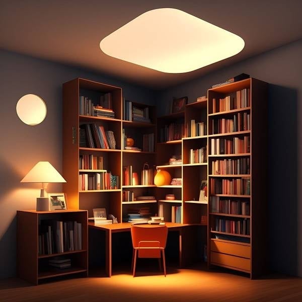 Décoration d'intérieur de la salle d'étude