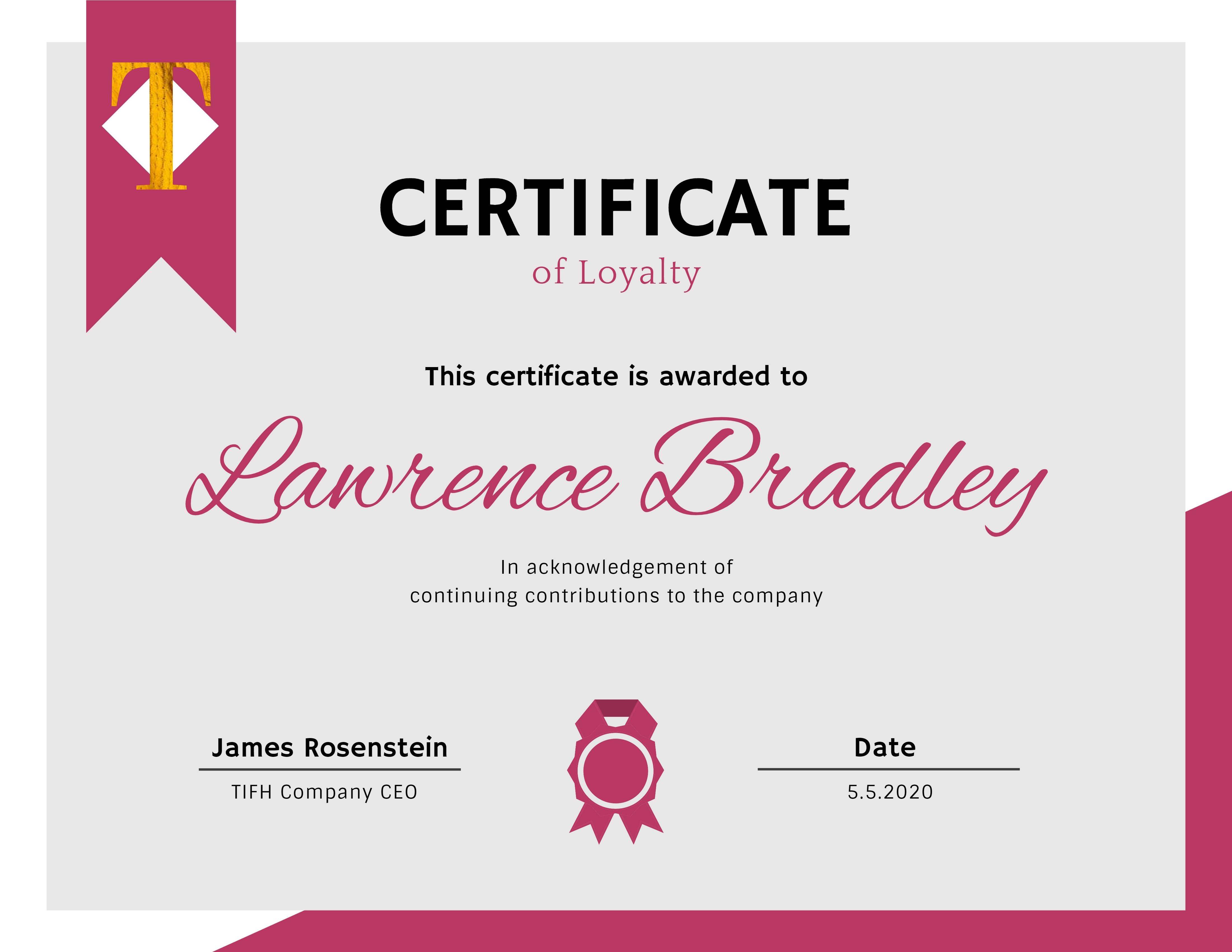 White and red company awards