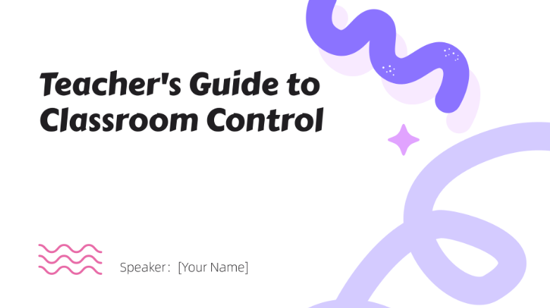 White lavender modern creative teachers guide to classroom control presentation