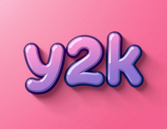 Y2K風3D文字