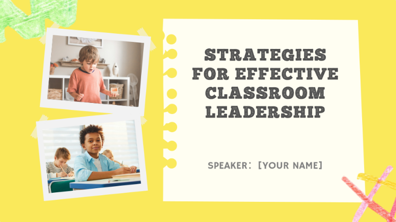 Yellow colorful classroom strategies for educators