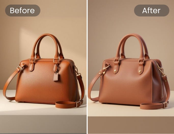 2 D to 3 D image converter effect for product featuring a dog