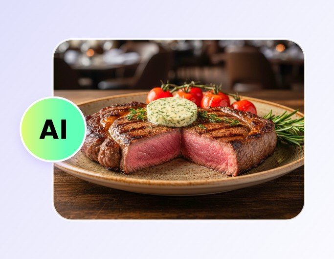 A step image that shows changing setting of food image