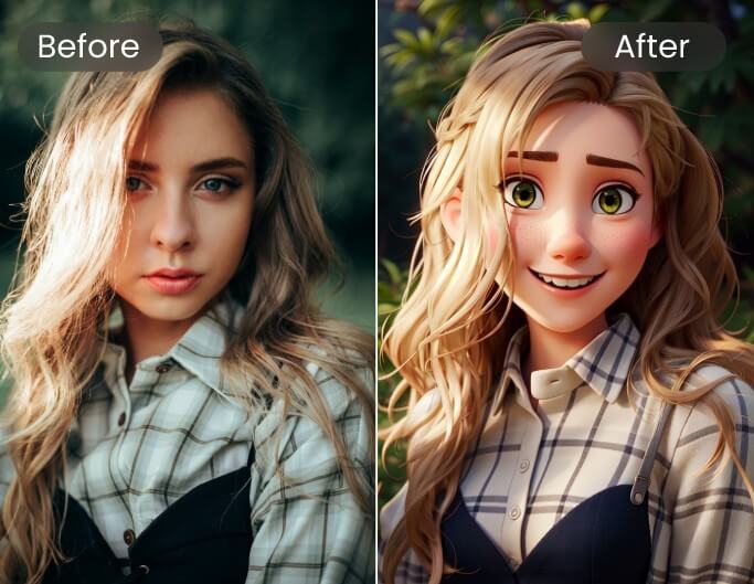 AI Pixar filter