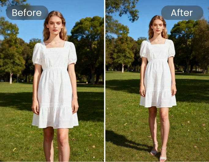 AI auto feet completion