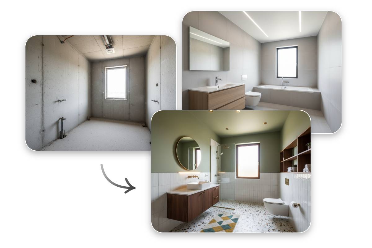 AI bathroom planner for interior designer