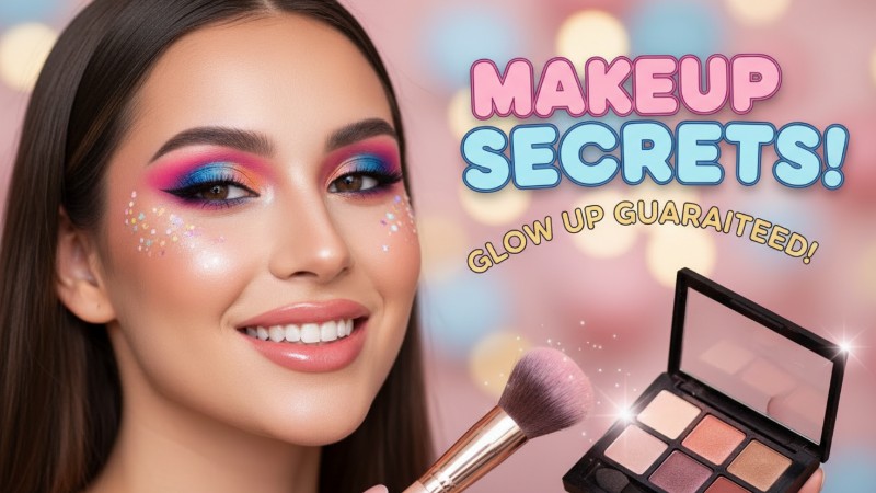 AI beauty video thumbnail generation example for makeup