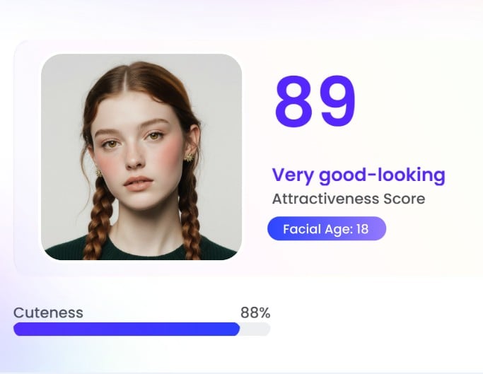 Niedlichkeit mithilfe des KI-Schönheitstools von Fotor bewerten