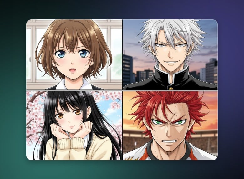 AI face generator for comic illustrations