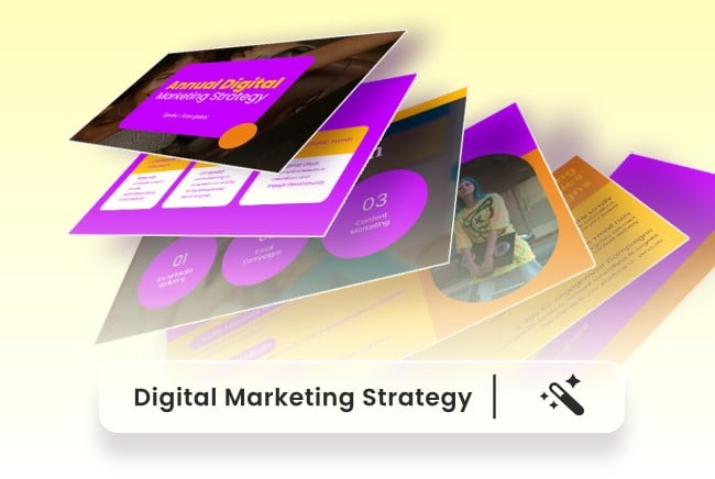 AI generates pages of PPT