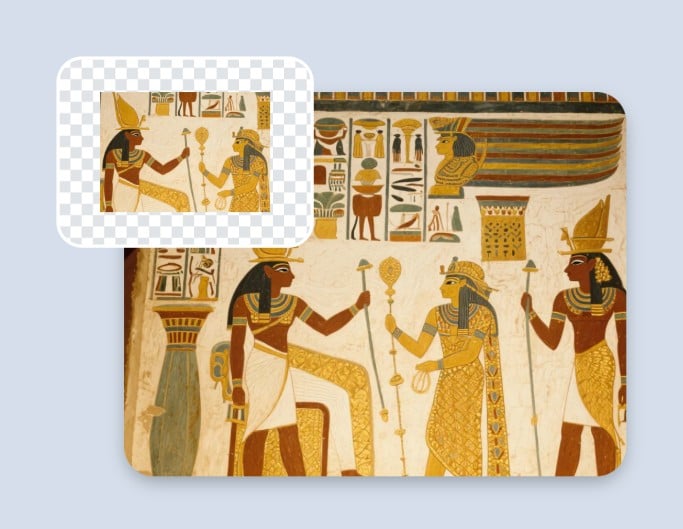 AI historical heritage outpainting effect