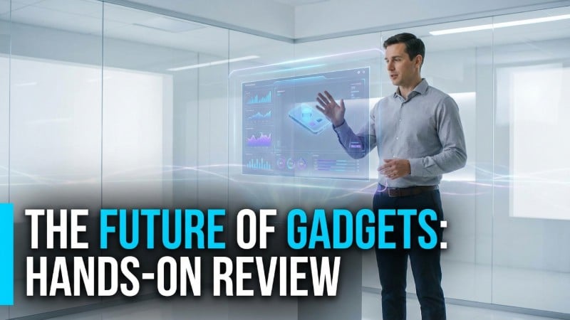 AI tech video thumbnail generation effect for the future of gadgets