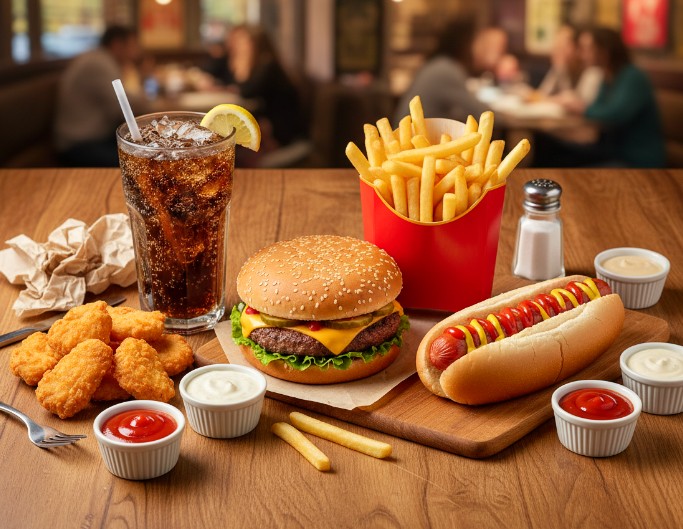 An AI fast food picture