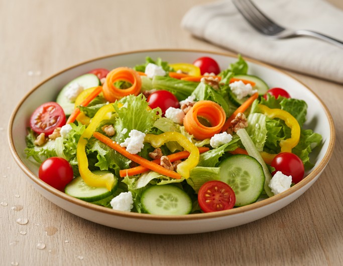 An AI generated light food image