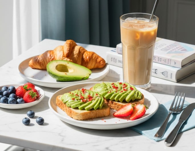 An AI generated preppy food image