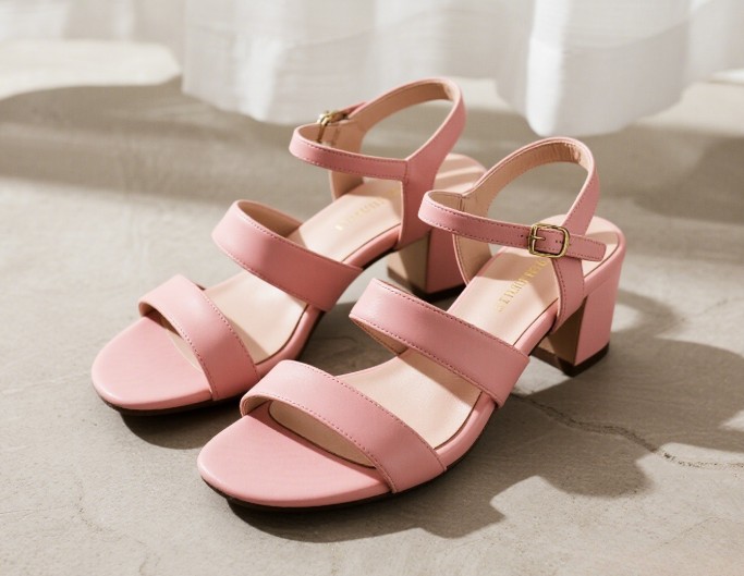 An image of a pink color sandals