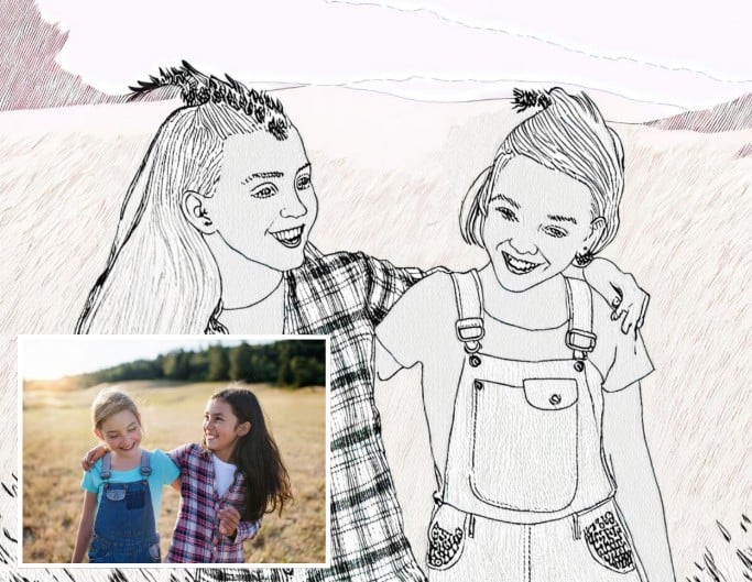Photo to Coloring Page：Turn Pictures into Coloring Page for Free I Fotor