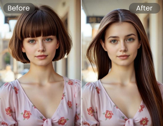 Verwandeln Sie Ihre kurzen Haare in lange Haare