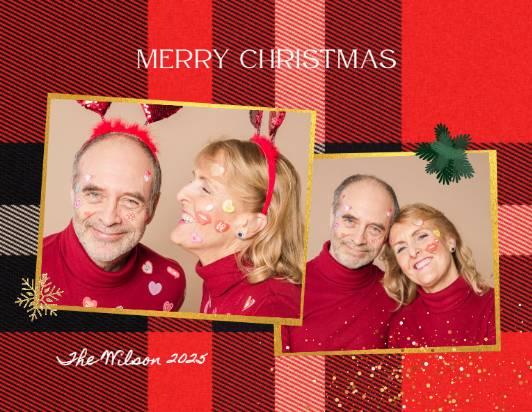 Christmas collage template on Fotor