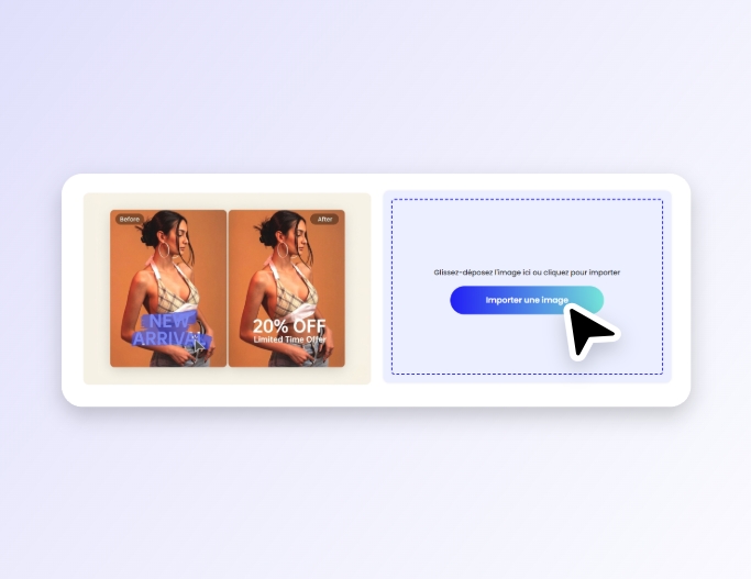 Cliquer pour importer une image