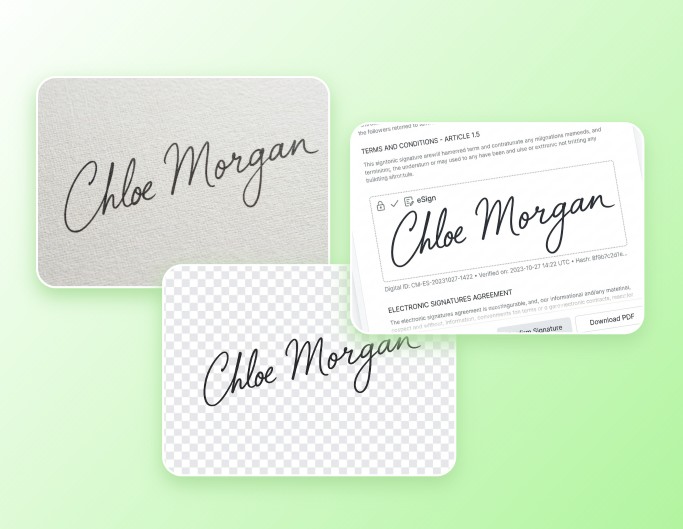 Create transparent signature PNG with Fotor free PNG maker