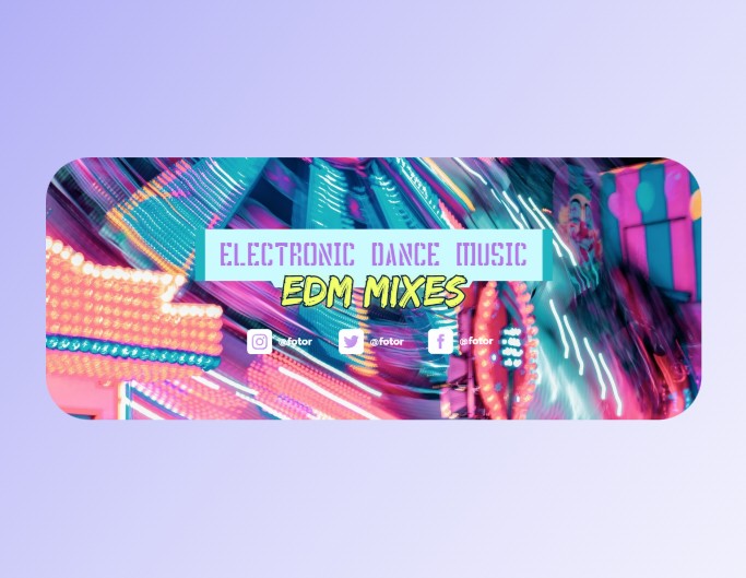 Cyberpunk Twitch banner with neon lights and shadows background